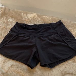 Black Lululemon Speed Up Shorts